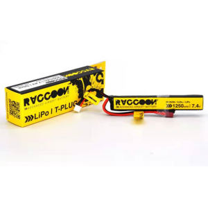 Batería RACCOON PRO 1250mAh 25/50C 7.4V stick