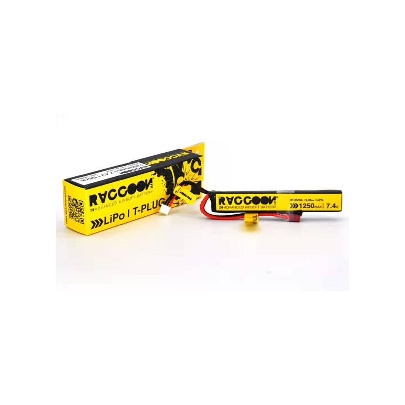 Batería RACCOON PRO 1250mAh 25/50C 7.4V stick