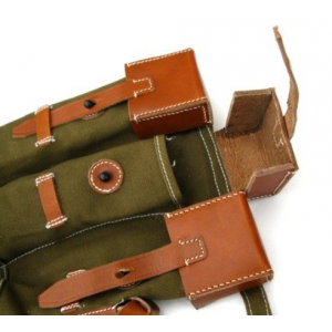 StG 44 magazine pouches with leather flaps - set - repro