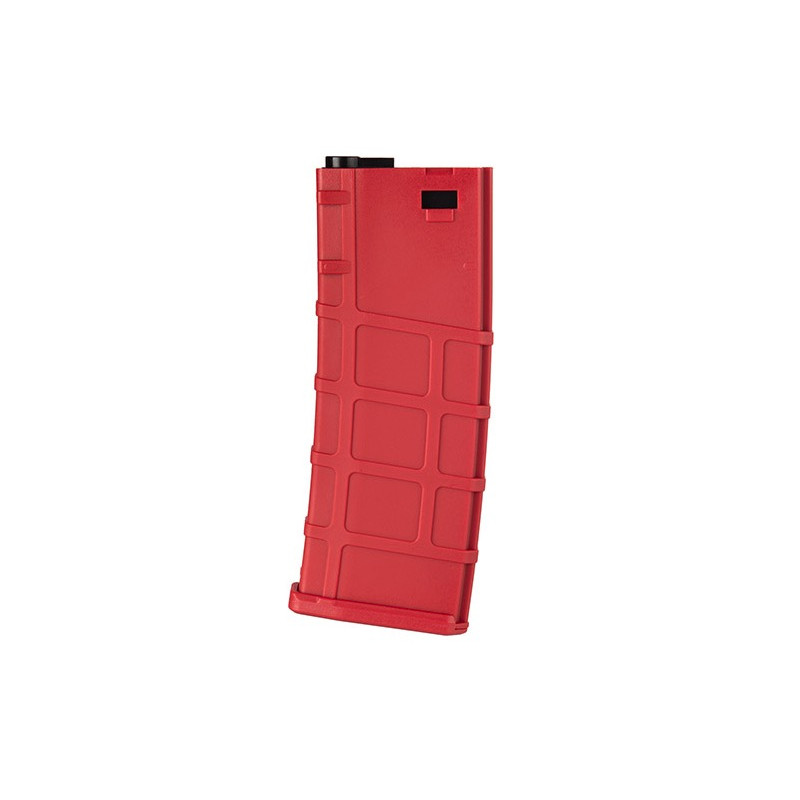 CARGADOR M4 M16 LONEX/BO MID CAP 200 RDS. M4 ROJO POLYMERO