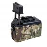 CARGADOR DRUM M249 MINI A&K 1500 RDS multicam