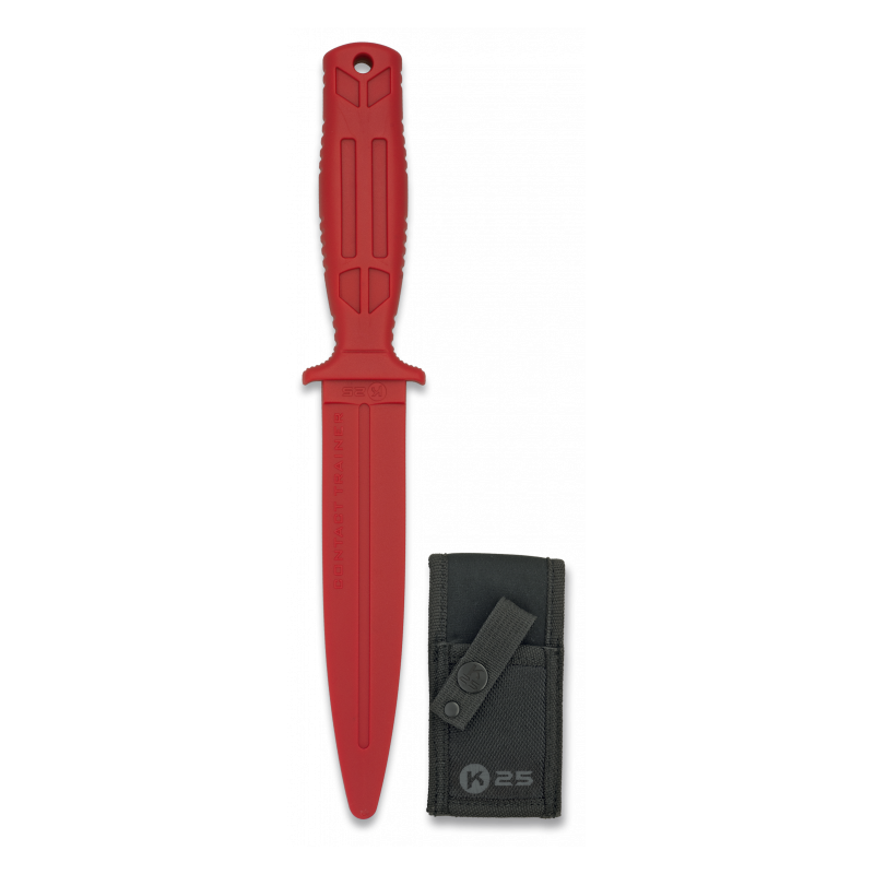 CUCHILLO ENTRENAMIENTO K25 ROJO