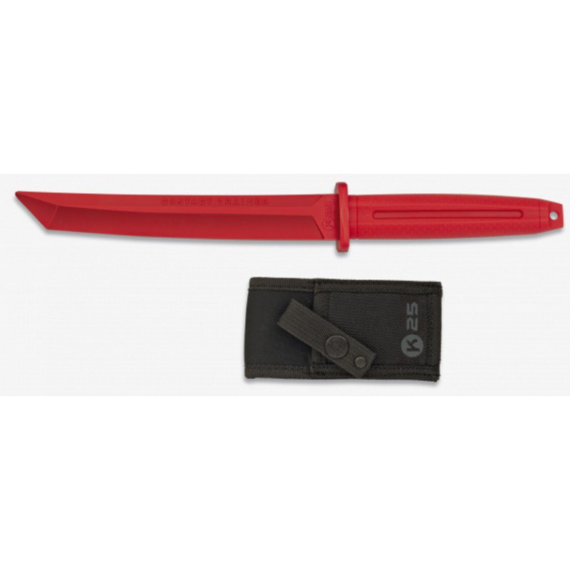 Cuchillo k25 entrenamiento ROJO. 18.4cm