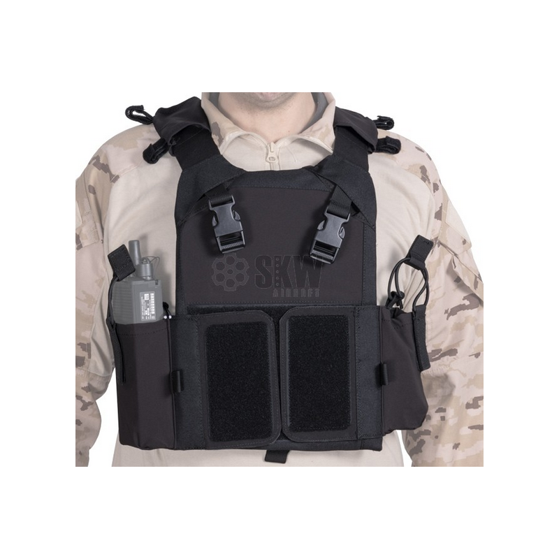 PLATE CARRIER FORCE MK2 BLACK DELTA TACTICS