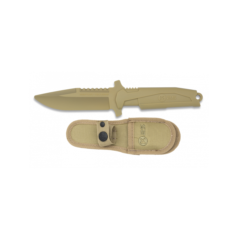 cuchillo entrenamiento K 25 TAN
32464