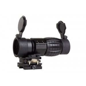 AIM 4X FXD MAGNIFICADOR CON MONTURA ADUSTABLE QD  - BK