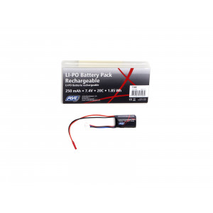 HPA bateria Lipo 2S 7.4V 250mAh 20C ASG