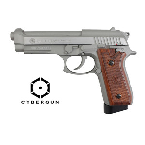 PISTOLA TAURUS PT92 CO2 Hairline silver cybergun