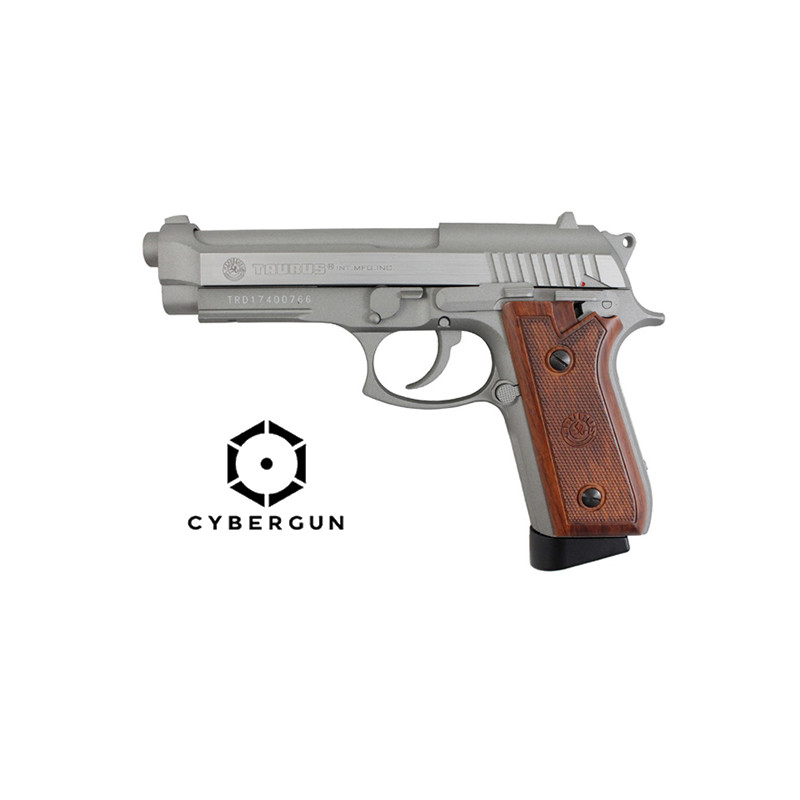 PISTOLA TAURUS PT92 CO2 Hairline silver cybergun