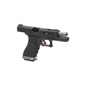 G-Force GLOCK17 BK Silver Barrel Metal Version GBB