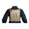 CHALECO PLATE CARRIER JPC MOLLE CORTE LASER TAN V18 + 2 PLACAS DE PROTECCION DUMMY