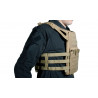 CHALECO PLATE CARRIER JPC MOLLE CORTE LASER TAN V18 + 2 PLACAS DE PROTECCION DUMMY