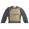 CHALECO PLATE CARRIER JPC MOLLE CORTE LASER TAN V18 + 2 PLACAS DE PROTECCION DUMMY