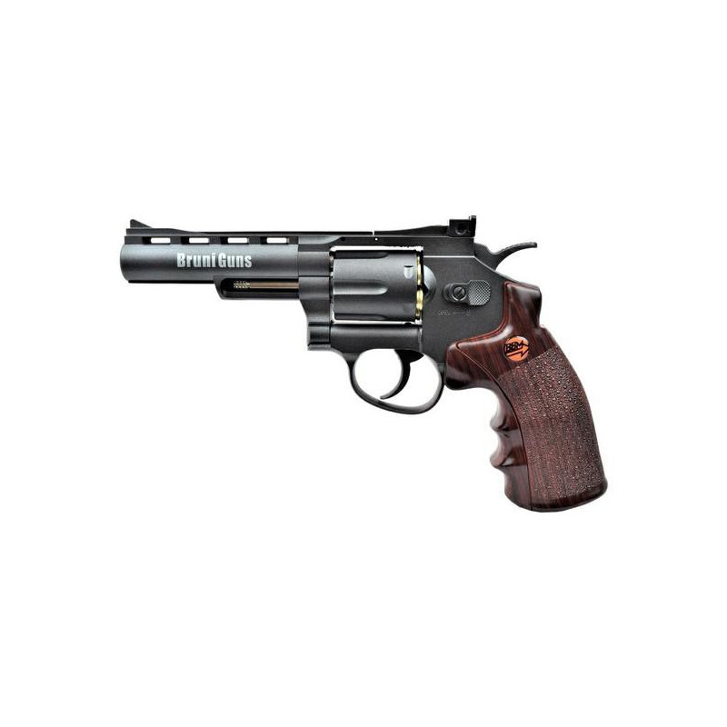 BRUNI REVOLVER CO2 CALIBRE 4,5mm C.N.820 4" NEGRO (BR-701B)