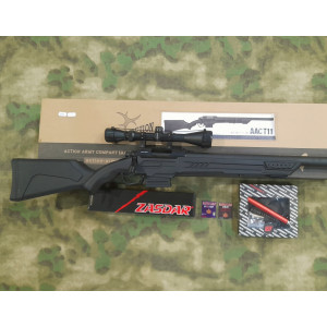 SNIPER Action Army AAC T11 Spring Airsoft Rifle ( Black) HPA MANCRAFT