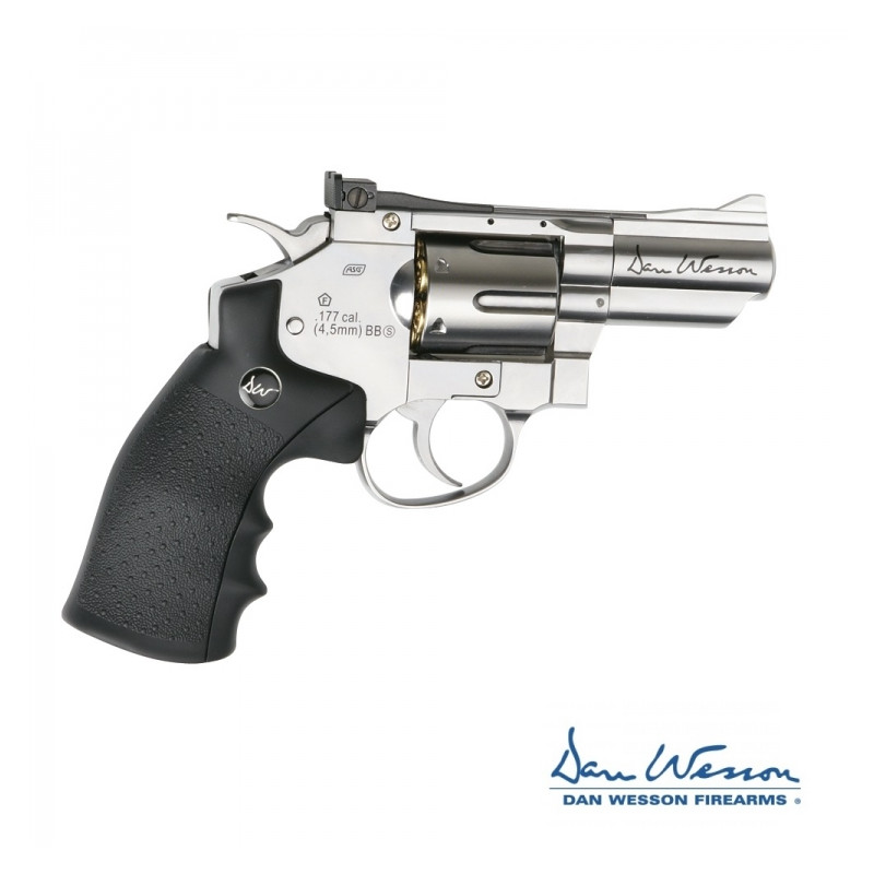 Revolver Dan Wesson 2,5" Silver - 4,5 mm Co2 Bbs Revolver Dan Wesson 2,5" Silver - 4,5 mm Co2 Bbs