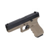 GLOCK 17 GEN4 NEGRA/TAN PISTOLA GBB WE-G001B-TAN WE