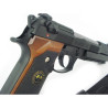 BIOHAZARD CUSTOM M92 SAMURAI EDGE PISTOLA GBB BROWN WE