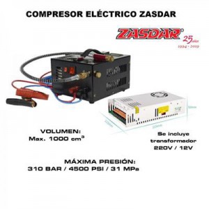 COMPRESOR ELECTRICO 12v/220v para PCP 300 Bar....