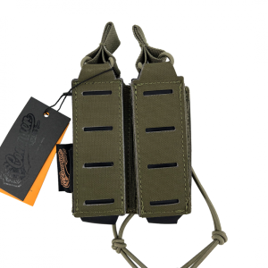 CONQUER DOUBLE PISTOL MAG POUCH RG RANGER GREEN