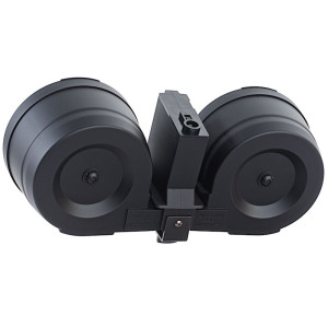 TOKYO MARUI 1200 RDS TWIN DRUM MAGAZINE FOR STANDARD AND HIGH CYCLE TOKYO MARUI M4 / M16 AEG RIFLE SERIES