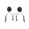 SISTEMA ANCLAJE CASCO ZCOMT PARA AURICULARES COLOR NEGRO