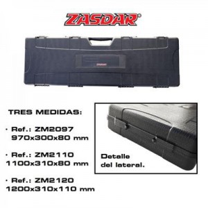 Maletin arma larga ZASDAR Mod. 2097 - 970x300x80 mm - Negro