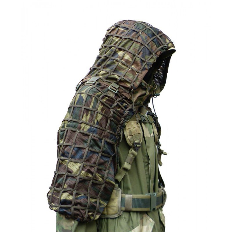 SNIPER HOOD GHILLIE WOODLAND