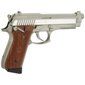 PISTOLA 92 4.5MM CO2 PLATA-MADERA SWISS ARMS