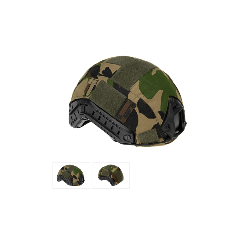 FUNDA FAST Helmet Cover Woodland (Invader Gear)