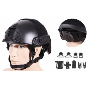 CASCO FAST MH NEGRO AJUSTABLE EMERSON