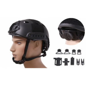 CASCO FAST PJ NEGRO AJUSTABLE EMERSON