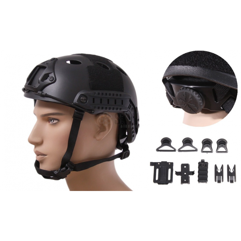 CASCO FAST PJ NEGRO AJUSTABLE EMERSON