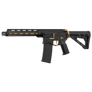 R15 mod 1 AEG Zion Arms NEGRA Y ORO GUARDA MANOS LARGO