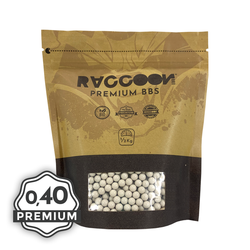 RACCOON PREMIUM BIO BBS - 0.40G 1/2KG RACCOON PREMIUM BIO BBS - 0.40G 1/2KG