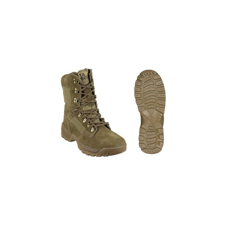 BOTAS TÁCTICAS DE PIEL BARBARIC FORCE MODELO THUNDER COLOR ARMY